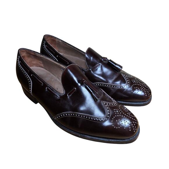 Florsheim Mens Imperial Wingtip 5 Nail Dress Shoes EUC Vintage Sz 10 3E main image 7